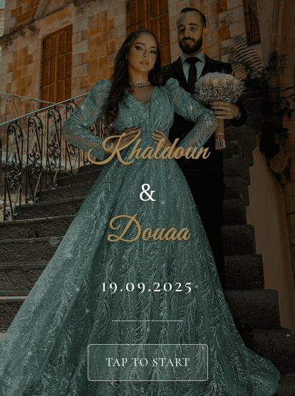 Khaldoun & Douaa Wedding digital wedding invitation